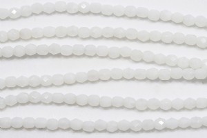 BEADSMITH棗珠-4mm(白色) - FPR042